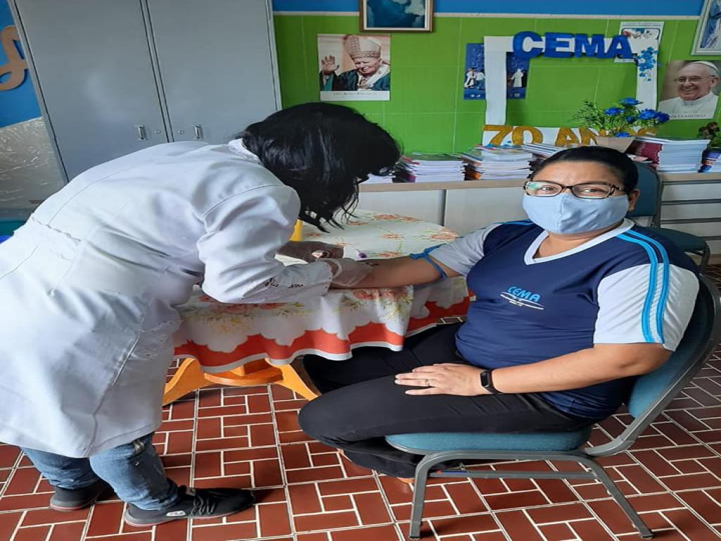 O Colégio CEMA fez hoje  o teste de Covid em seus  professores e funcionários. Família CEMA!!! Qu