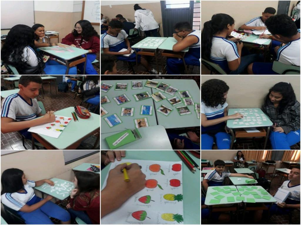 Na aula de Espanhol ministrada